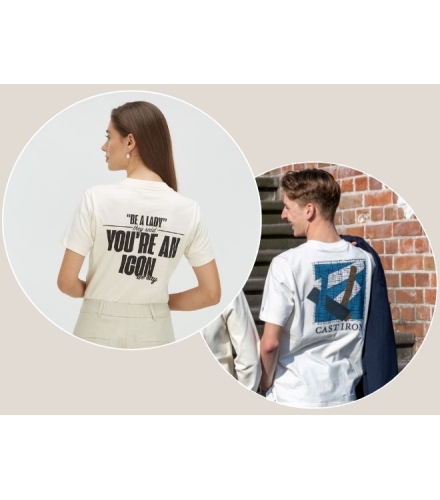 New in: T-shirts met backprint