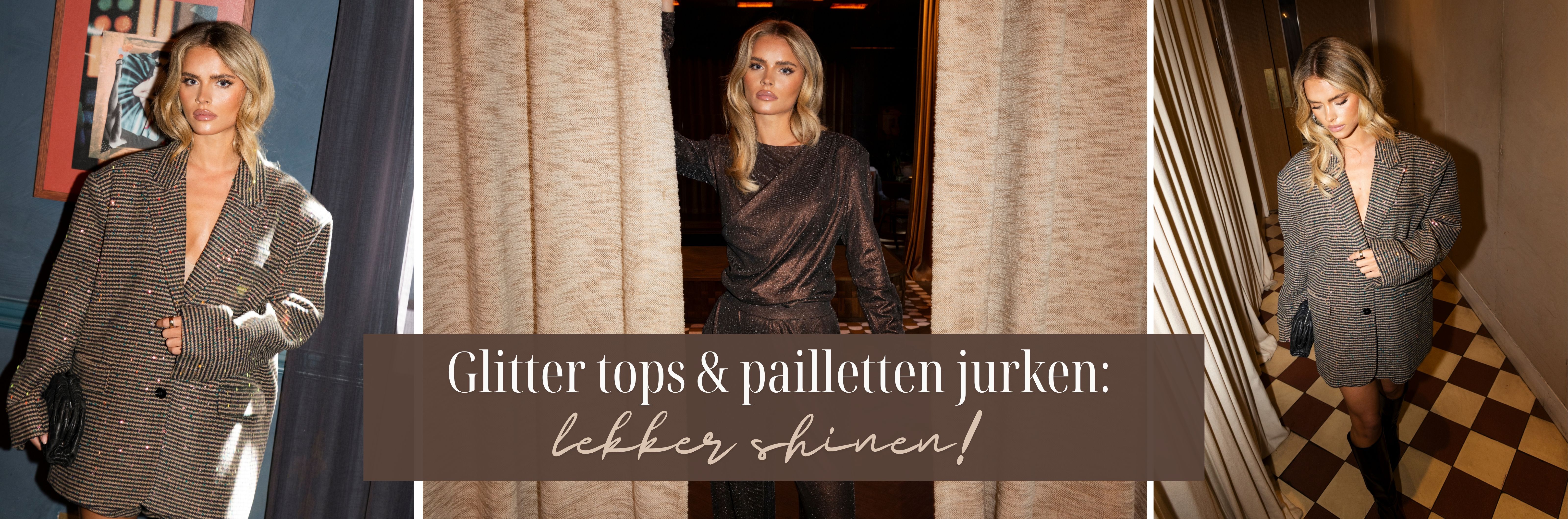 Glittertops en pailletten, party collectie 2026