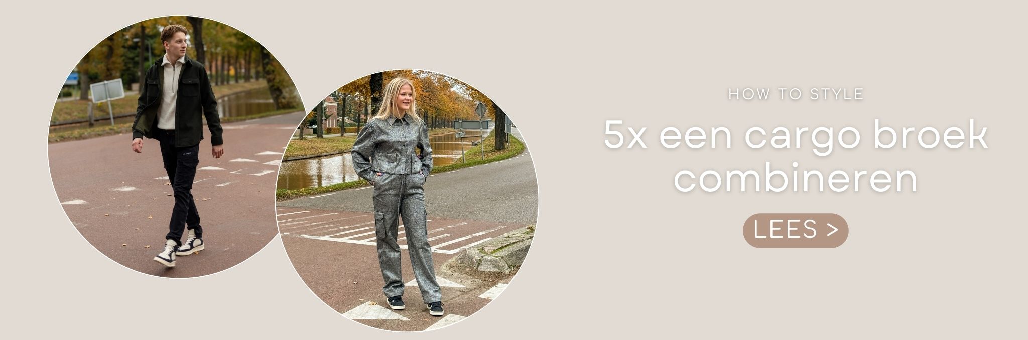 5x een cargo broek combineren