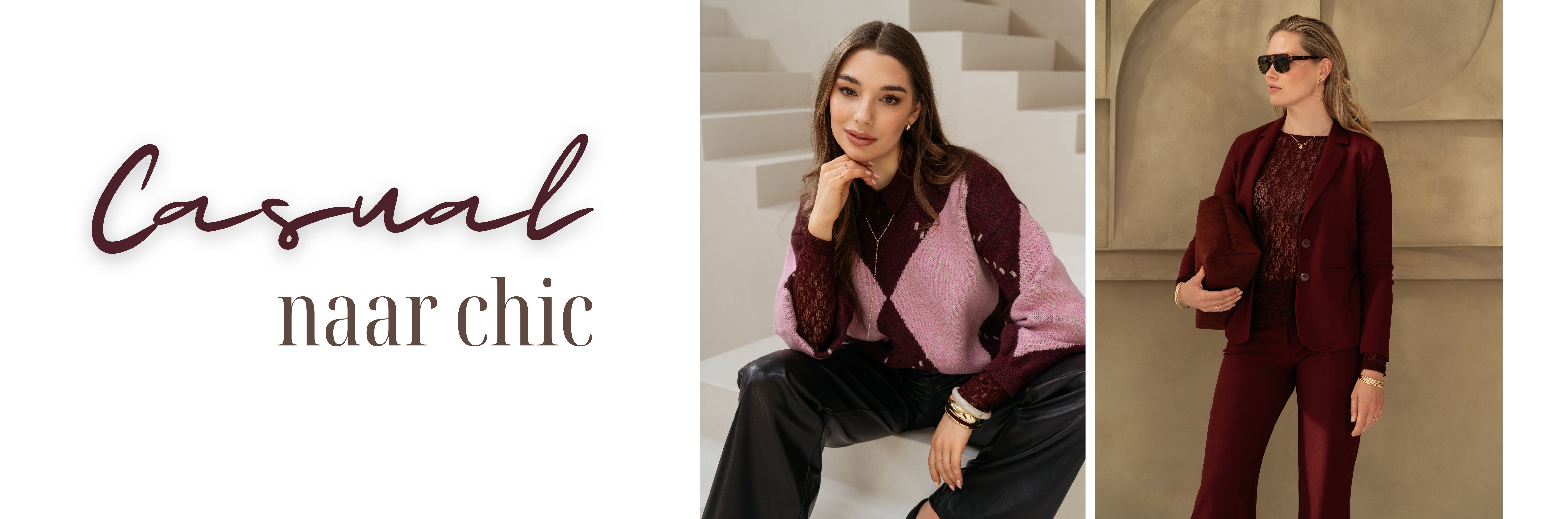 Bordeaux rode kanten top van casual onder een shirt naar chic met een blazer