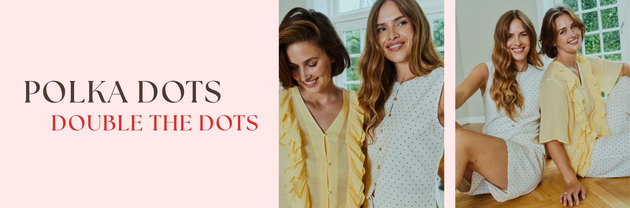 Polka Dots - double the dots. Co-ord set met stippen