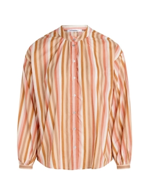 Co Couture celina multi stripe shirt