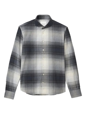 Profuomo  shirt x-cutaway sc sf  grey