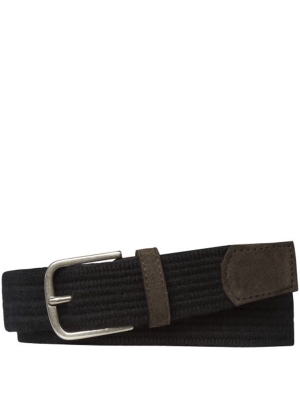 Profuomo  belt leather navy