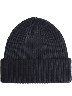 Profuomo hat wool nylon navy