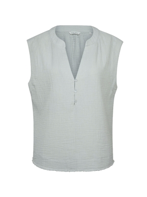 Yaya online sleeveless top in cotton