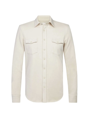 Profuomo  overshirt knitted beige