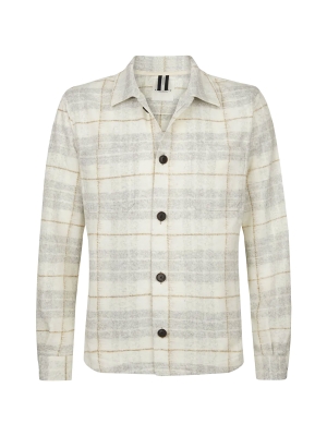 Profuomo  overshirt knit check white