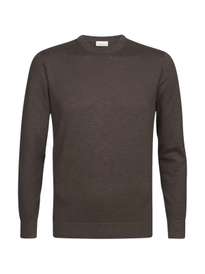 Profuomo  pullover ls brown