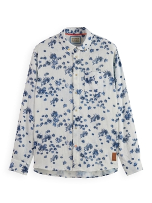 Scotch & Soda bonded long sleeve shirt in prints