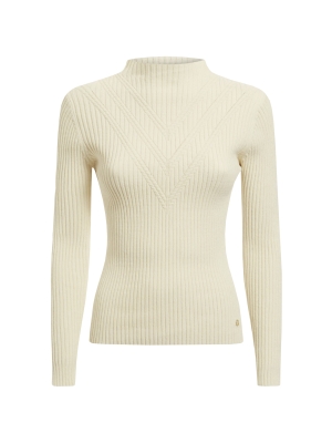 Guess ls rita funnel cable sweater