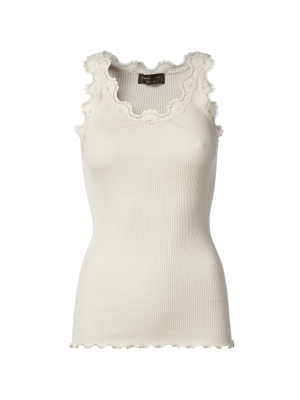 Rosemunde silk top w/lace