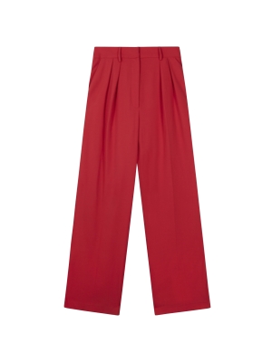 Alix the Label ladies woven straight leg stretch pants