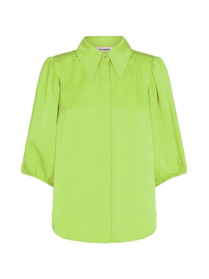 Co Couture eliah puff sleeve shirt