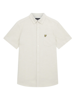 Lyle & Scott cotton slub short slesve shirt