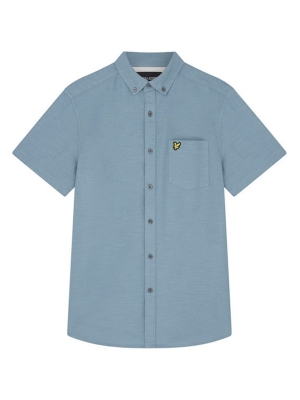 Lyle & Scott cotton slub short slesve shirt
