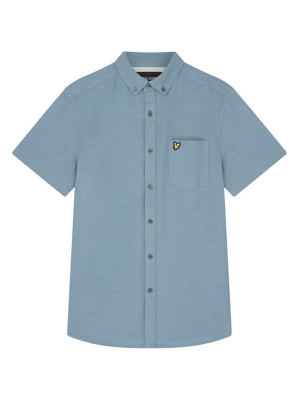 Lyle & Scott cotton slub short slesve shirt