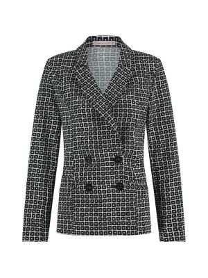 Studio Anneloes blues bonded square blazer