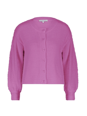 Red Button cardigan fluffy
