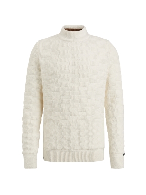 Cast Iron kleding mock neck cotton soft boucle turtl