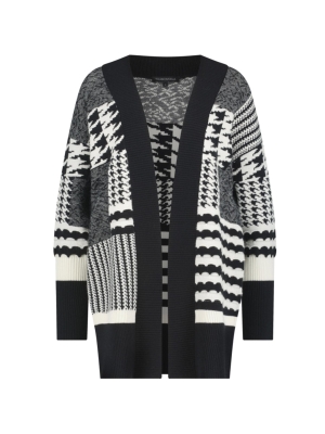 Tramontana cardigan geometric jacquard