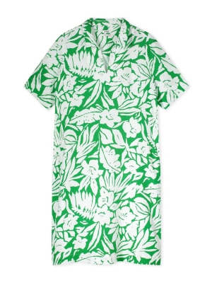 Kyra & Ko dress short sleeve 2tone flower print