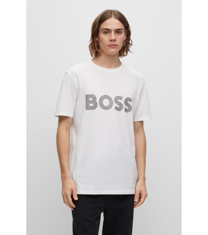 Hugo Boss 50495719 100 White T shirts Westen Mode Sinds 1881