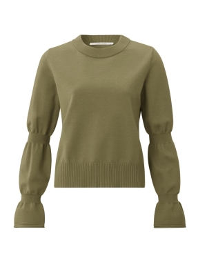 Yaya online sweater with sleeve detail