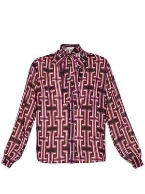 Liu Jo liujo creponne stampato blouse