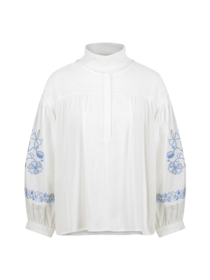 NUKUS linda blouse embroidery