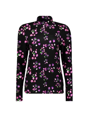 Geisha Online top gathered neck multi flower