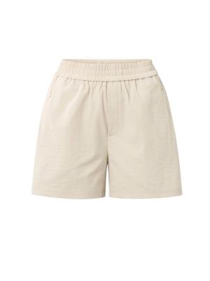 Yaya online woven short with elastic waist