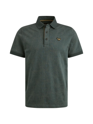 PME Legend short sleeve polo fine pique aop