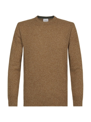 Profuomo  pullover crew neck camel