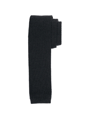 Profuomo  tie wool knitted black