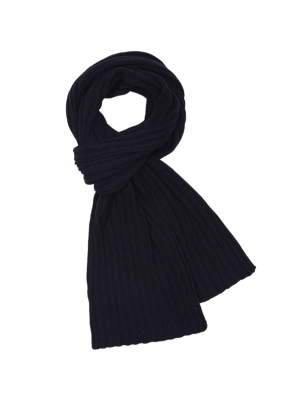 Profuomo  scarf knitted navy