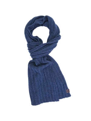 Profuomo  scarf knitted indigo