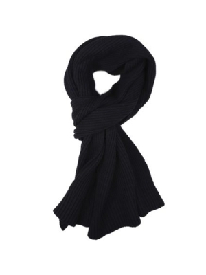 Profuomo  scarf cot poly knit navy