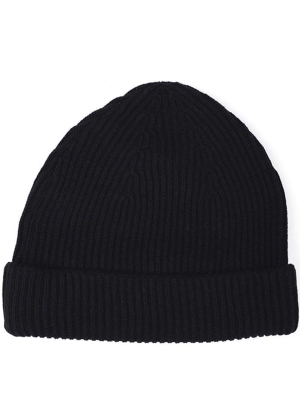 Profuomo  hat cot poly knitted navy
