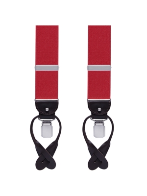 Profuomo  braces solid red