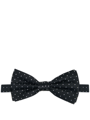 Profuomo  bowtie silk woven black