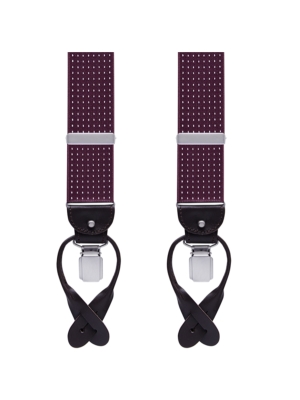 Profuomo  braces pindot bordo