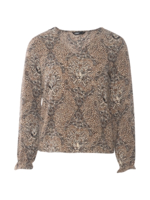 Only onlnova lux  l/s uma top aop wvn
