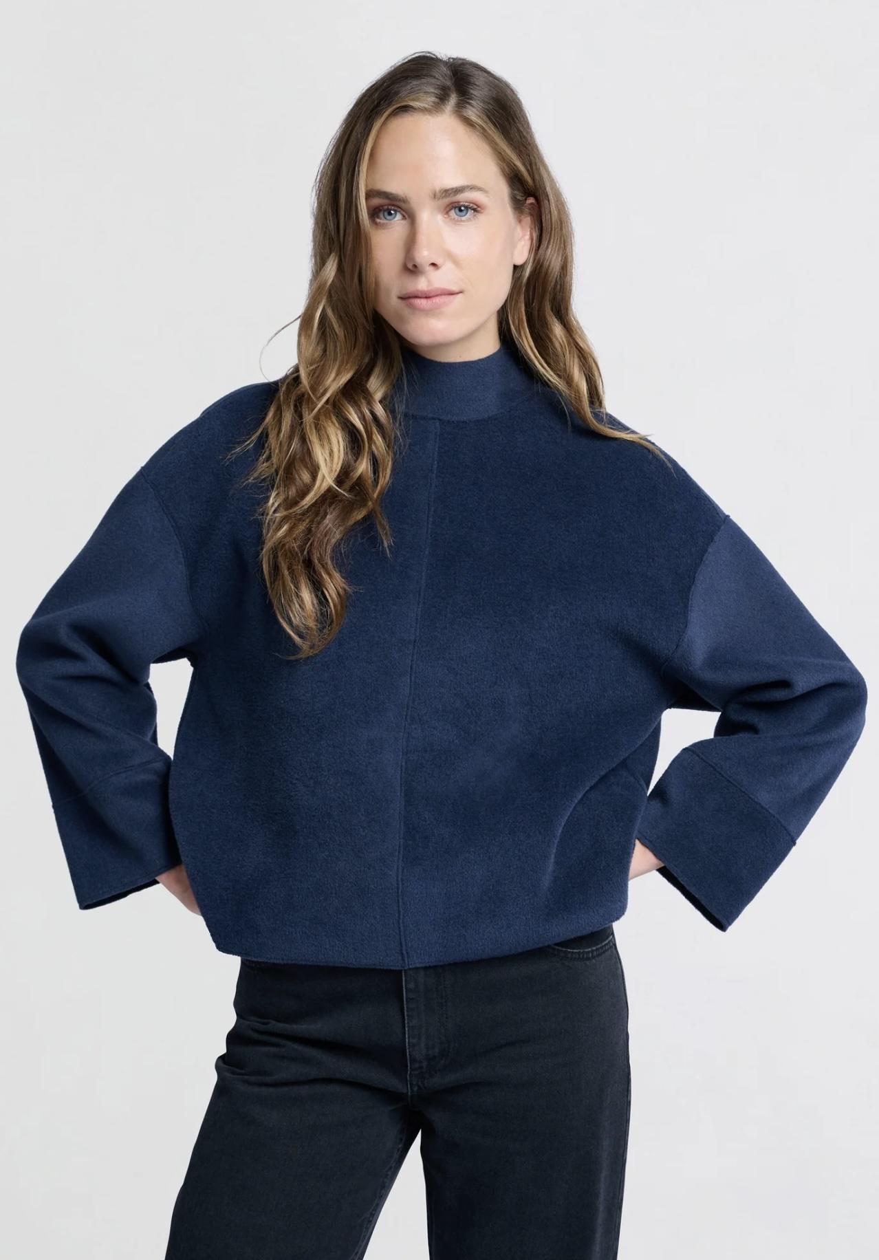 Yaya Soft sweatshirt 94009 Outer space blue | Westen Mode sinds 1881