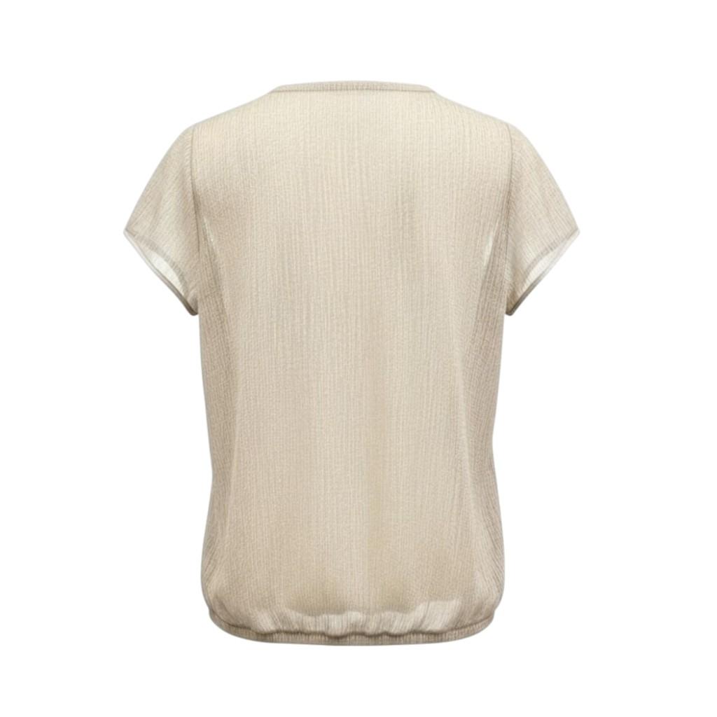 ZIP73 Top Tulip Sleeve Champagne Glow 255-Champagne | Westen Mode