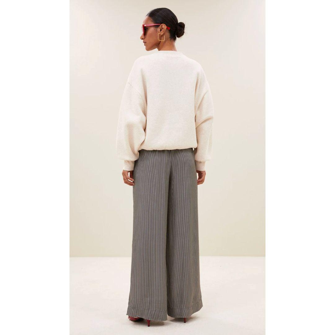 By-Bar Amsterdam bibi lucky patchwork sweater 826-oyster melee