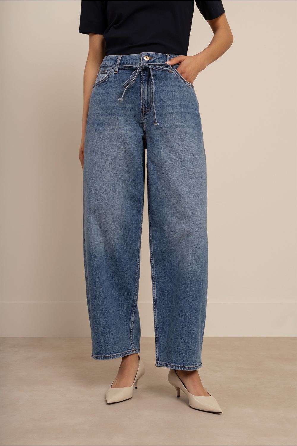 Studio Anneloes Babet denim trousers 6303 mid jeans | Westen Mode