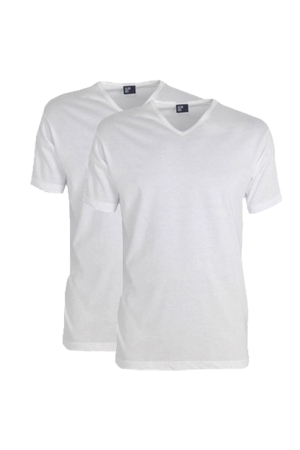 Alan Red t-shirt v-neck Wit