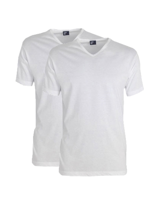 Alan Red t-shirt v-neck Wit