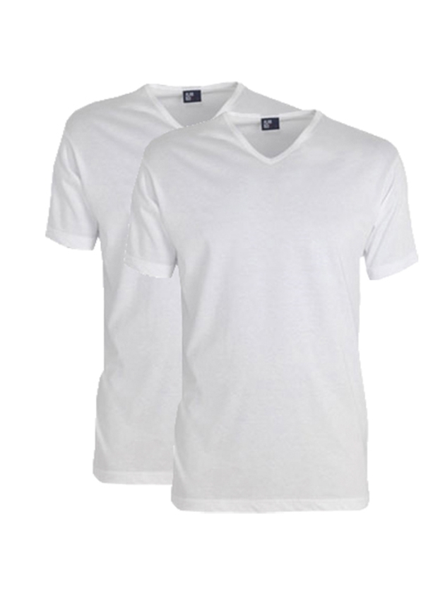 Alan Red t-shirt v-neck Wit